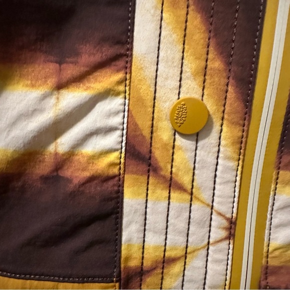 NWT FP Movement Singin' In The Rain Packable Jacket in Golden Shibori Small $198 - Picture 8 of 10